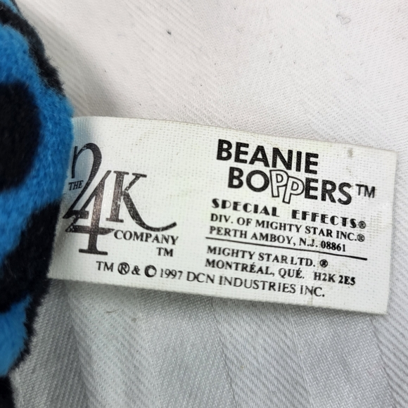 Beanie Boppers 24K Co Plush Scarlet The Spider Blue and Black 1997 No. 5124 NOS* - Picture 9 of 12